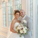 bride and groom inside disney's wedding pavilion- wedding photographer tampa fl