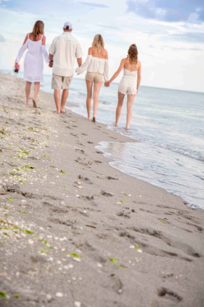 family footprints in sand- tampa family photographer