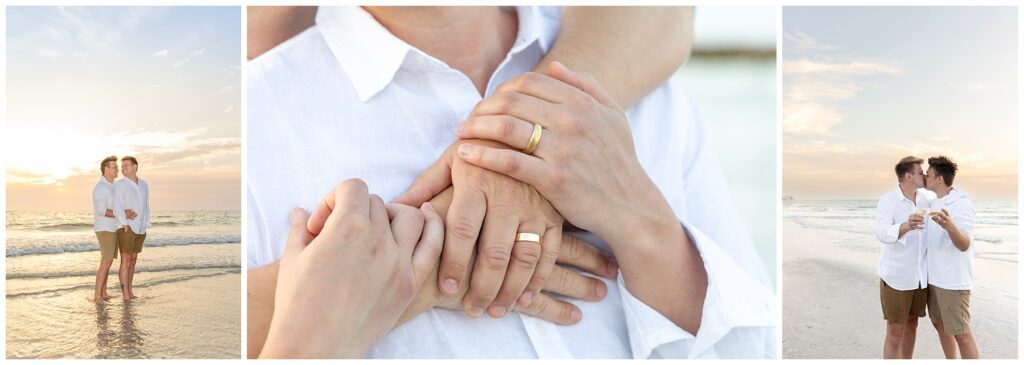 beach engagement session