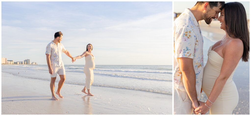 maternity portraits on the beach clearwater